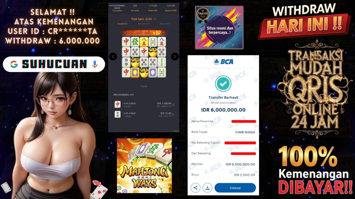 SUHUCUAN JACKPOT SLOT MAHJONG WAYS